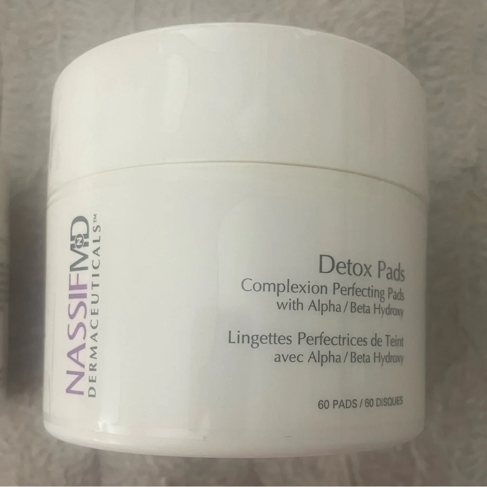 New! NassifMD Dermaceuticals Skincare Detox Pads Beauty Skincare 60 Pads